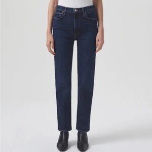 AGOLDE High Rise Stovepipe in Song (Stretch)